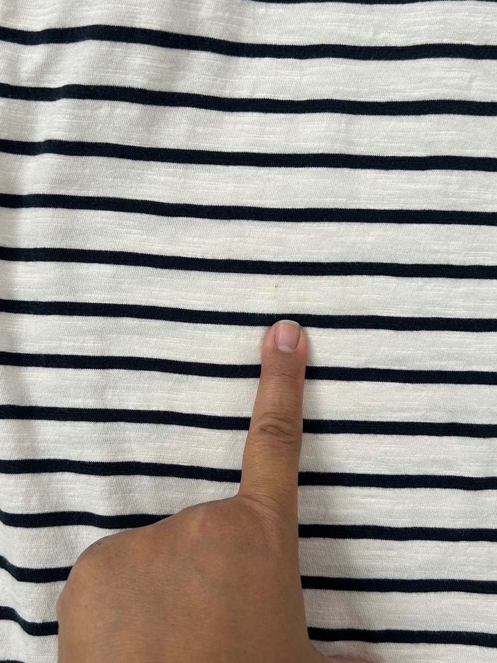 Pact Maxi Dress Medium Slub Cotton Sleeveless Racerback Striped Navy White - Picture 10 of 10